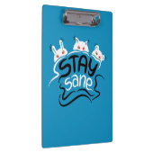 Porte-bloc Stay Sane Funny Madness Typographie (Swatch)