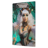 Porte-bloc Steampunk Victorian Futuristic Green Dancer (Gauche)