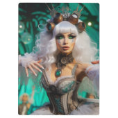 Porte-bloc Steampunk Victorian Futuristic Green Dancer (Dos)
