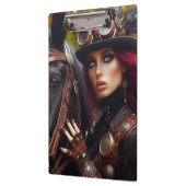 Porte-bloc Steampunk Victorian Lady Dark Rider (Gauche)