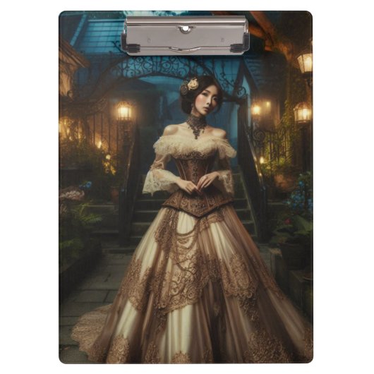 Porte-bloc Steampunk Vintage Victorian Lady (Devant)
