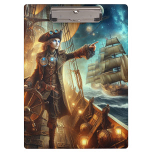 Porte-bloc Steampunk Vintage Victorian Ocean Space Pirate