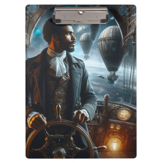 Porte-bloc Steampunk Vintage Victorian Space (Devant)