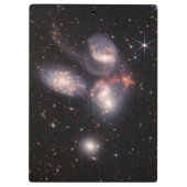 Porte-bloc Stephan's Quintet 5 Galaxies Deep Field James Webb (Dos)