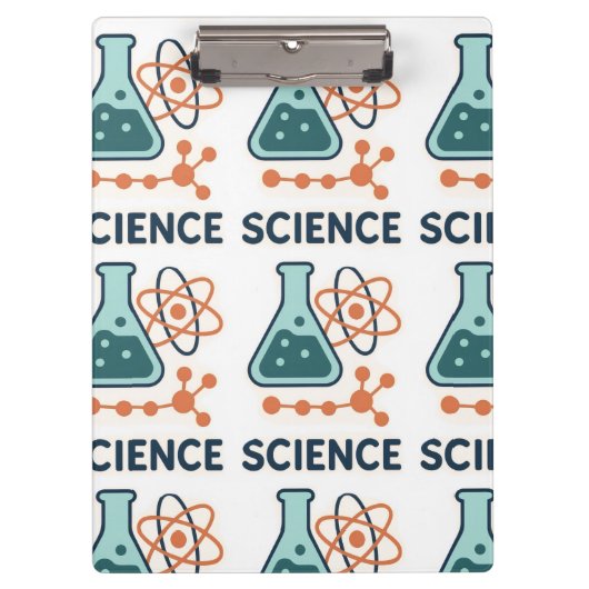 Porte-bloc Stickers Objet scientifique - Flacon, Molécules et (Devant)