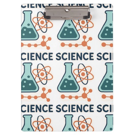 Porte-bloc Stickers Objet scientifique - Flacon, Molécules et (Devant)
