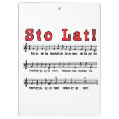 Porte-bloc Sto Lat ! Chanson (Dos)