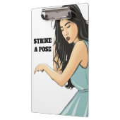 PORTE-BLOC "STRIKE A POSE" DAME ASIATIQUE (Gauche)