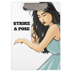 PORTE-BLOC "STRIKE A POSE" DAME ASIATIQUE