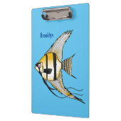 Porte-bloc Striped angelfish cartoon (Gauche)