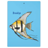 Porte-bloc Striped angelfish cartoon (Dos)