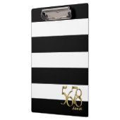 Porte-bloc Stripes noir et blanc avec Dance Tempo Count (Gauche)