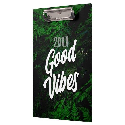 Porte-bloc Style bureau vert Good Vibes Jungle (Gauche)