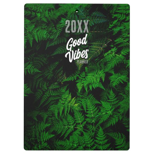 Porte-bloc Style bureau vert Good Vibes Jungle (Dos)