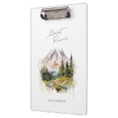 Porte-bloc Style d'aquarelle Mount Rainier Washington PNW (Gauche)