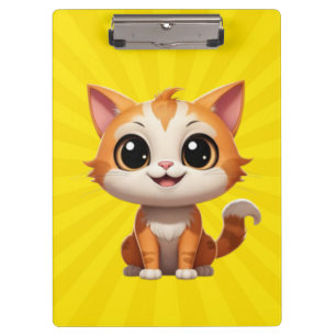 Porte-bloc Style de dessin animé de chat orange mignon - 8973