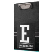 Porte-bloc Style de tableau de bord Monogramme | Lettre E (Gauche)