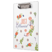 Porte-bloc Style Floral Marié (Gauche)
