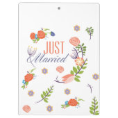 Porte-bloc Style Floral Marié (Dos)