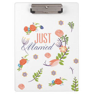 Porte-bloc Style Floral Marié