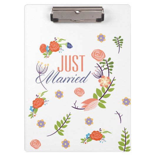 Porte-bloc Style Floral Marié (Devant)