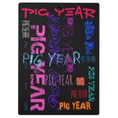 Porte-bloc Style Graffiti Répétition Pig Année 2019 Porte - b (Dos)