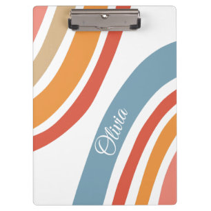 Porte-bloc Style rétro coloré design arc-en-ciel