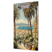 Porte-bloc Style vintage Cannes Français Aquarelle (Gauche)