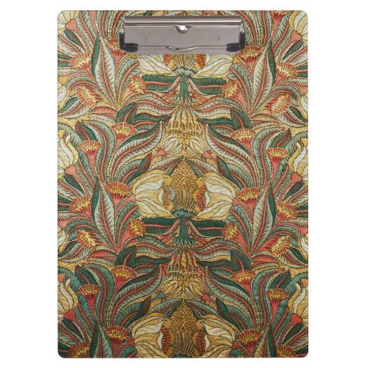 Porte-bloc Style William Morris Rose Vert Botanique (Devant)