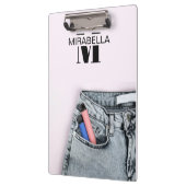 Porte-bloc Stylish denim jeans retro beach (Gauche)