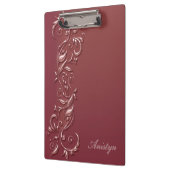 Porte-bloc Stylish Rose Gold Ornate Design (Gauche)