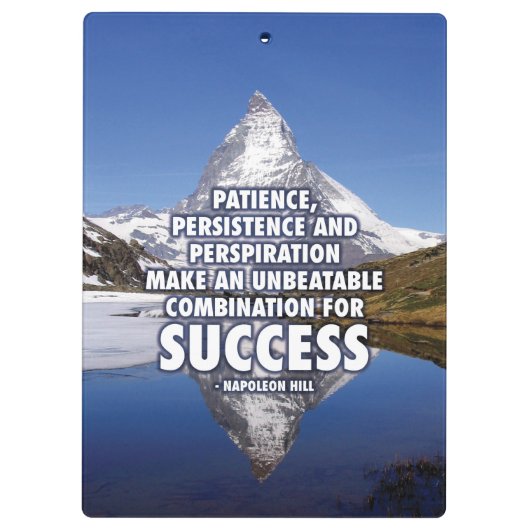 Porte-bloc SUCCÈS - de motivation (Dos)