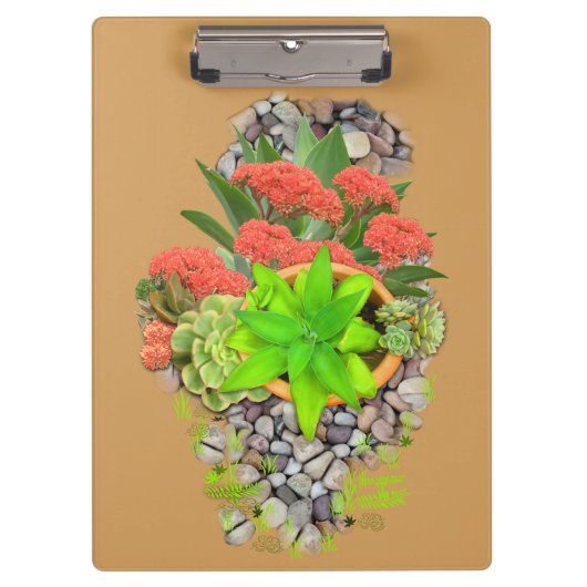 Porte-bloc Succulents floraux (Devant)