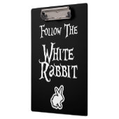 Porte-bloc Suivez le lapin blanc (Gauche)