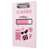 Porte-bloc Summer Loading Pink Clipboard (Gauche)