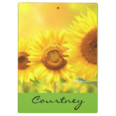 Porte-bloc Sunflower jaune (Dos)