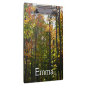 Porte-bloc Sunlit Fall Forest Paysage d'automne (Swatch)