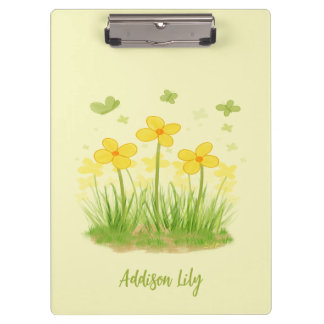 Porte-bloc Sunny Fleurs sauvages et papillons