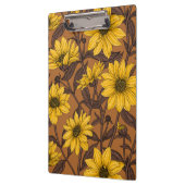 Porte-bloc Sunroot, tournesol sauvage en jaune et marron (Gauche)