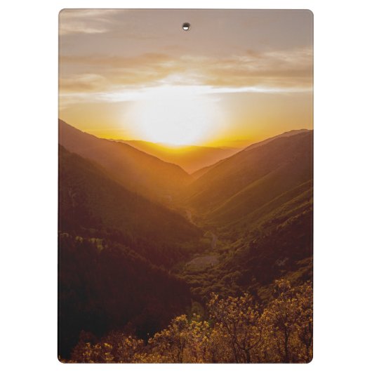 Porte-bloc Sunset Over Mountains (Dos)