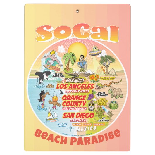 Porte-bloc Sunset SoCal (Dos)