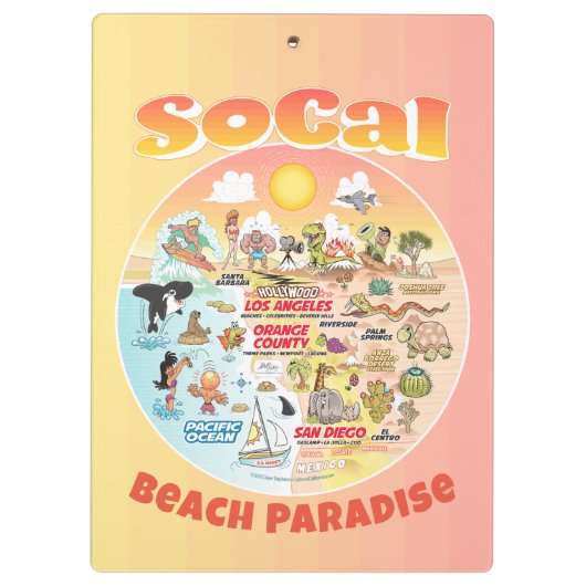 Porte-bloc Sunset SoCal (Dos)