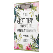 Porte-bloc Super équipe merci cadeau devis de l'équipe Extrao (Gauche)