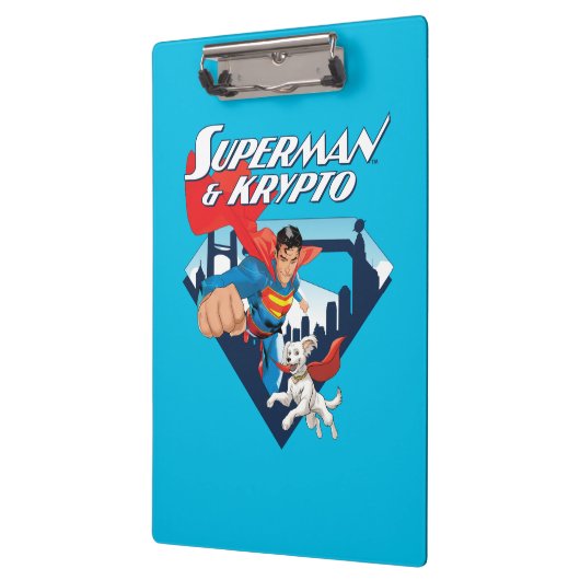 Porte-bloc Superman & Krypto Soar (Gauche)