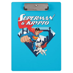 Porte-bloc Superman & Krypto Soar