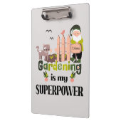 Porte-bloc Superpuissance du jardin, jardinier mignon (Gauche)