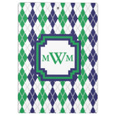 Porte-bloc Sur le Porte - bloc du Jacquard vert (Dos)