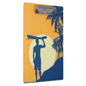 Porte-bloc Surfer, palmier, falaise, soleil, surfer, lune (Swatch)