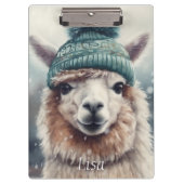 Porte-bloc Sweet Winter Alpaca, coutume (Devant)