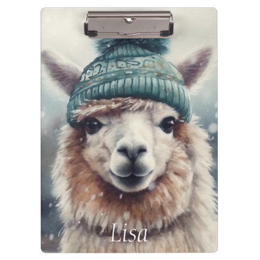 Porte-bloc Sweet Winter Alpaca, coutume (Devant)